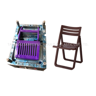 Silla plegable plástico moderno molde de inyección de asiento de asiento sin brazo plegable