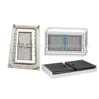 Organizador de almacenamiento de plástico Molde de inyección de cuadro de caja plegable para el hogar