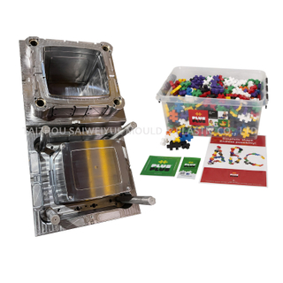 Molde de caja de recipiente de juguete para niños de plástico