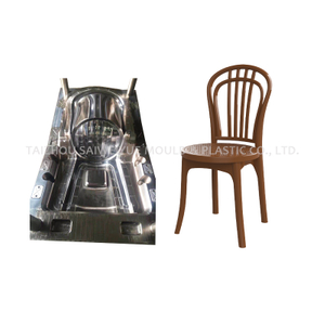 PP elegante molde de silla trasera de espalda molde de inyección de asiento de patio de plástico