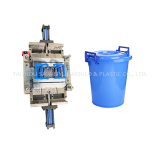 Contenedor de agua para el hogar Inyección de cubo de cubo de plástico Líquido de cubo de cubo Mango de elevación