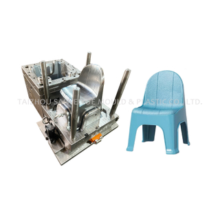 Venta caliente Textura de cuero Nuevo diseño de silla de plástico molde de inyección