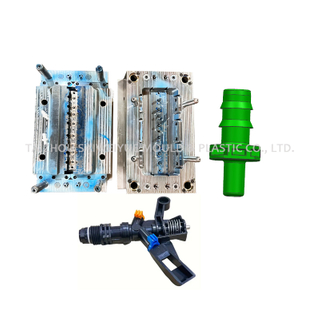Agricultura riego rociador cabezal de agua riego riego de riego de plástico molde de boquilla de tornillo