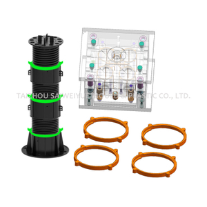 Soporte de cubierta industrial Molma de inyección de pedestal de piso ajustable de plástico