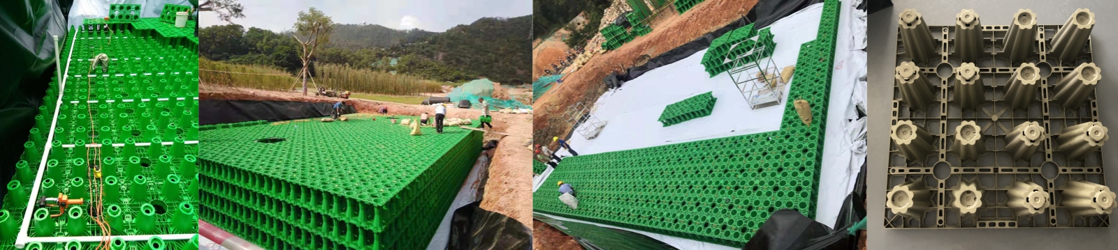 Recolección de agua de lluvia de plástico