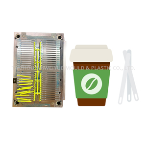 Plastic Coffee Stick Desechable Té Copa de té Cóctel Moldón de inyección de agitador