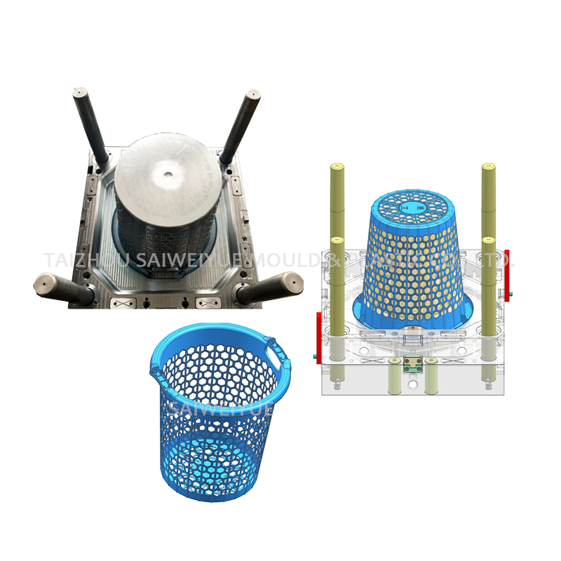 Molde de inyección del envase de los PP del menaje de cocina de la cesta plástica del hogar