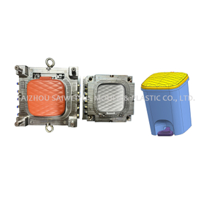 Molde de inyección de cubierta de cubo de basura de plástico